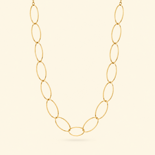 COLLAR LARGO LAZO - GOLD