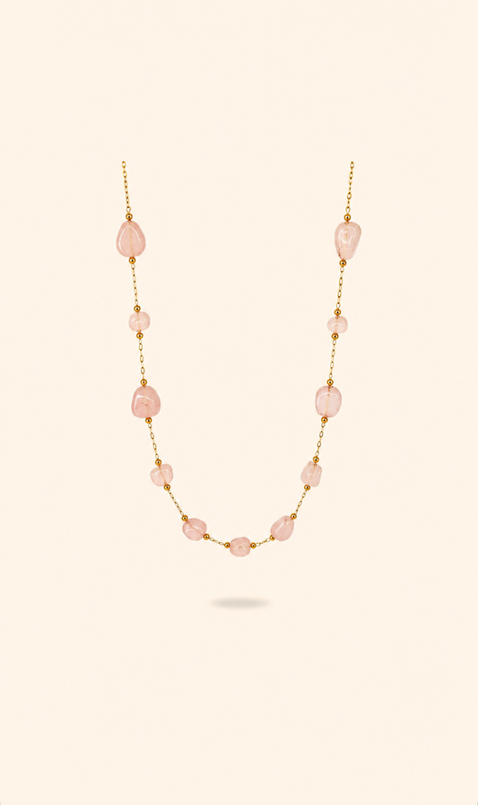 G. CUARZO ROSA - GOLD