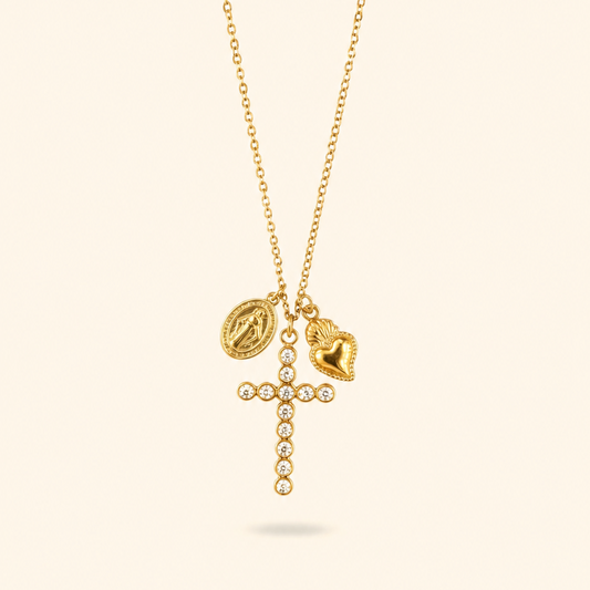 COLLAR CRUZ CORA - GOLD