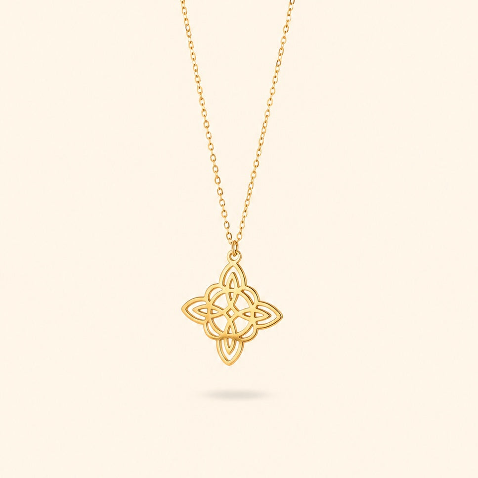 COLLAR NUDO BRUJA - GOLD