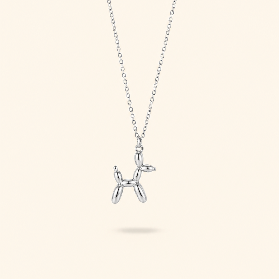 COLLAR PERRO GLOBO - SILVER