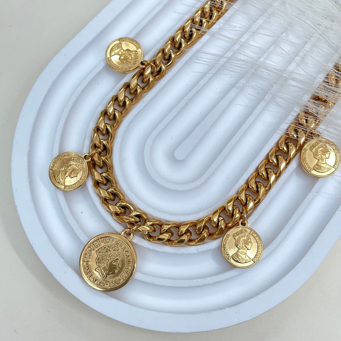 COLLAR MONEDAS GRANDES - GOLD
