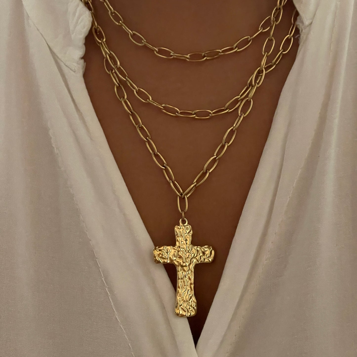 COLLAR TRINITY - GOLD