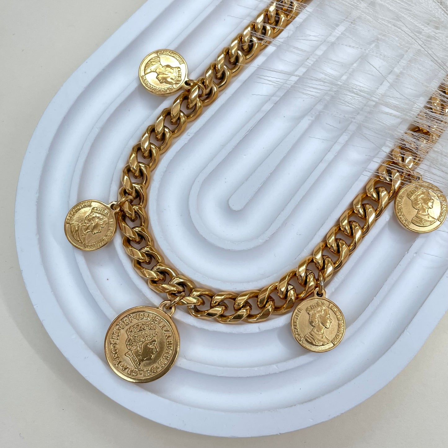 COLLAR MONEDAS GRANDES - GOLD