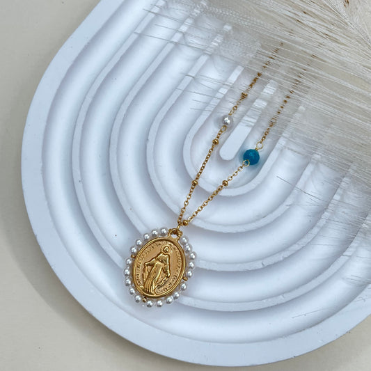 COLLAR VIRGEN MILAGROSA - GOLD