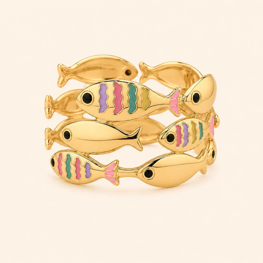 BRAZALETE PECES - GOLD