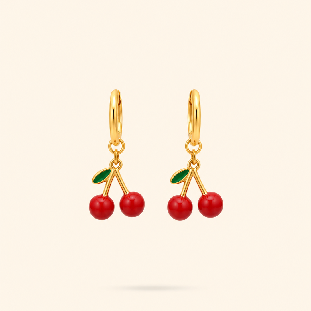 AROS MINI CEREZAS - GOLD