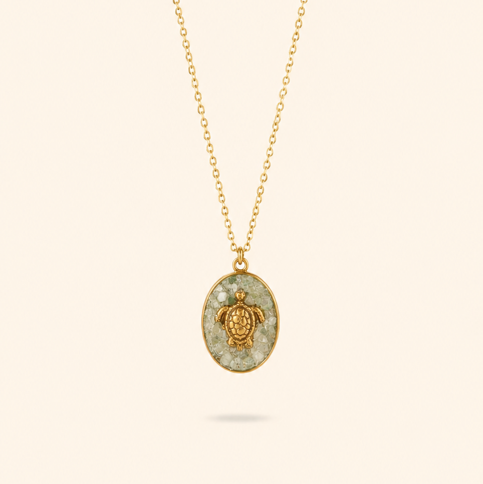 COLLAR TORTUGA MEDALLA - GOLD