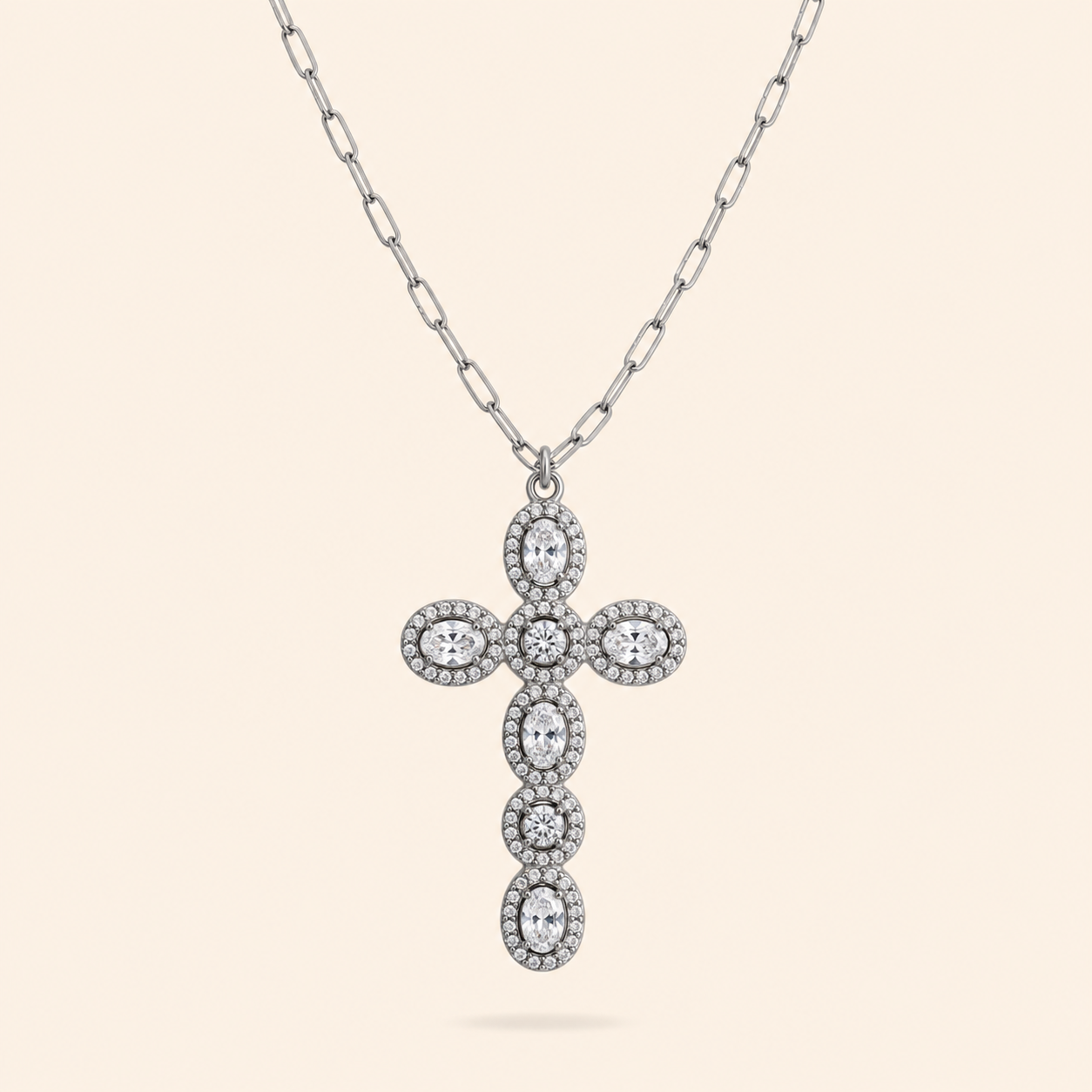 COLLAR CRUZ GINA - SILVER