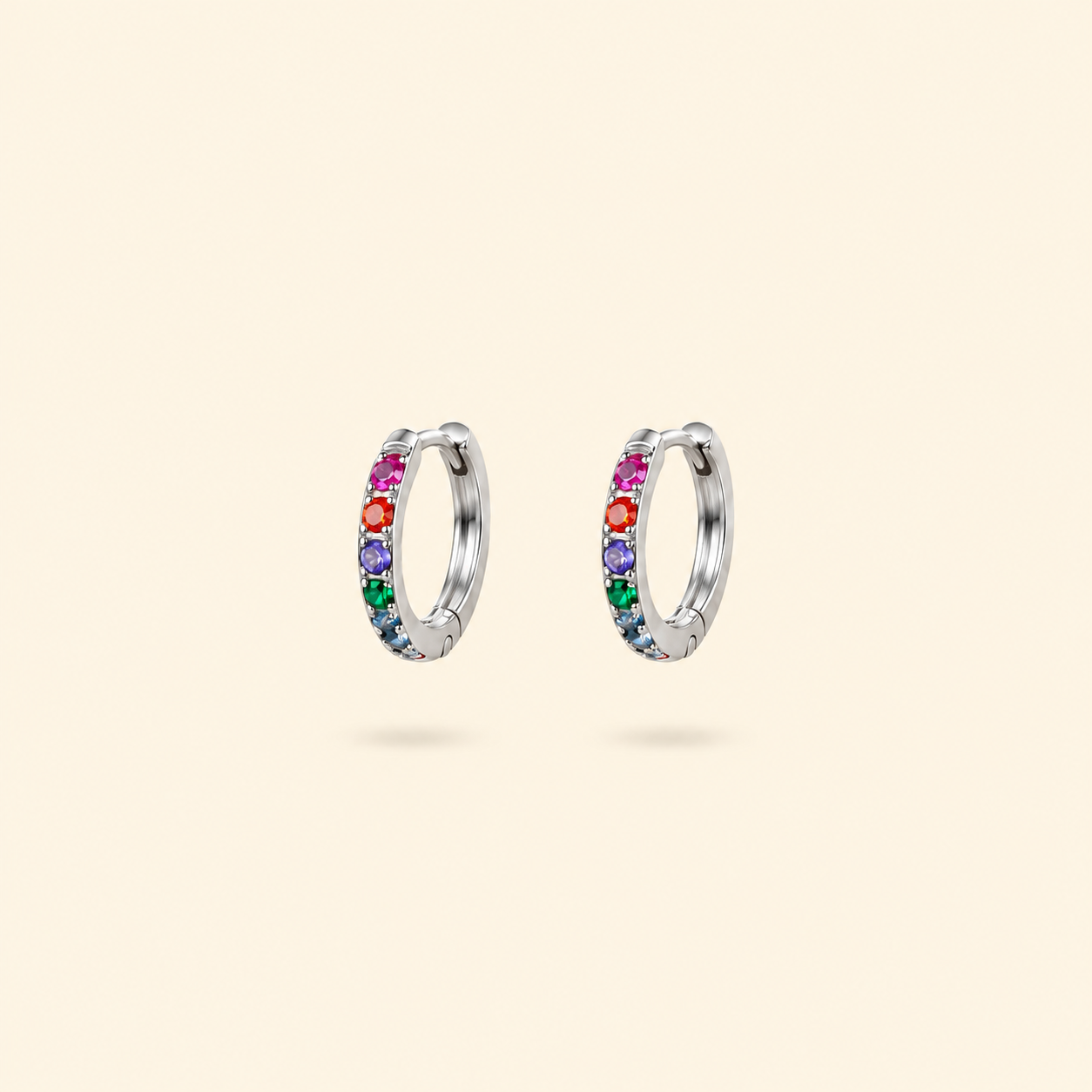 AROS MINI ZIRCON COLOR - SILVER