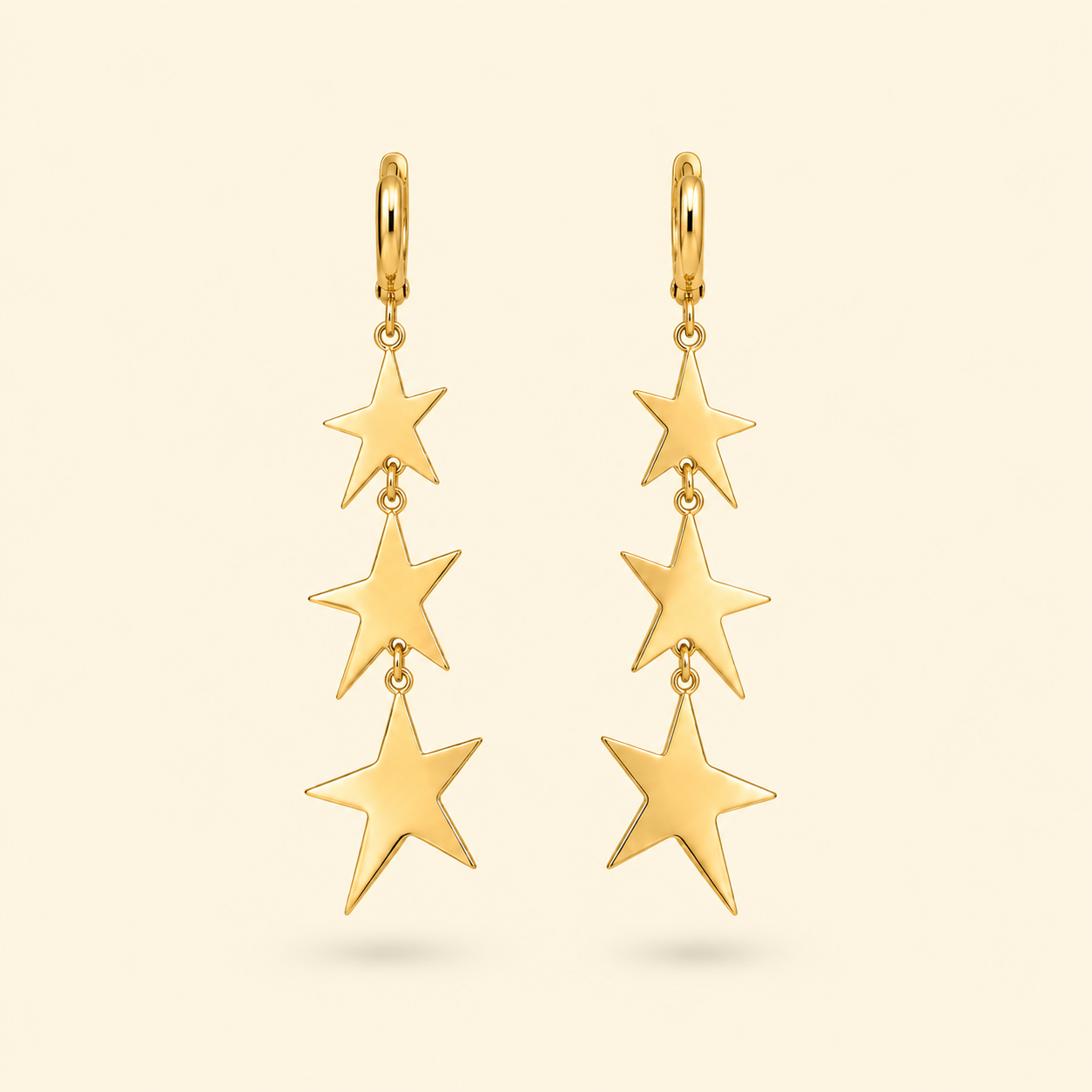 LARGOS ARO ESTRELLAS - GOLD