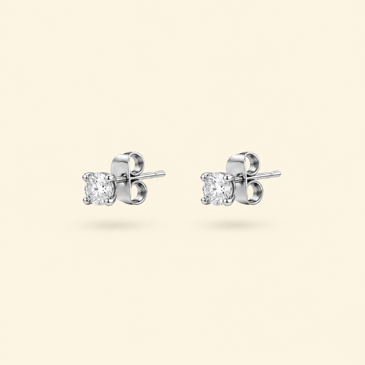 PENDIENTES MINI BRILLANTE - SILVER