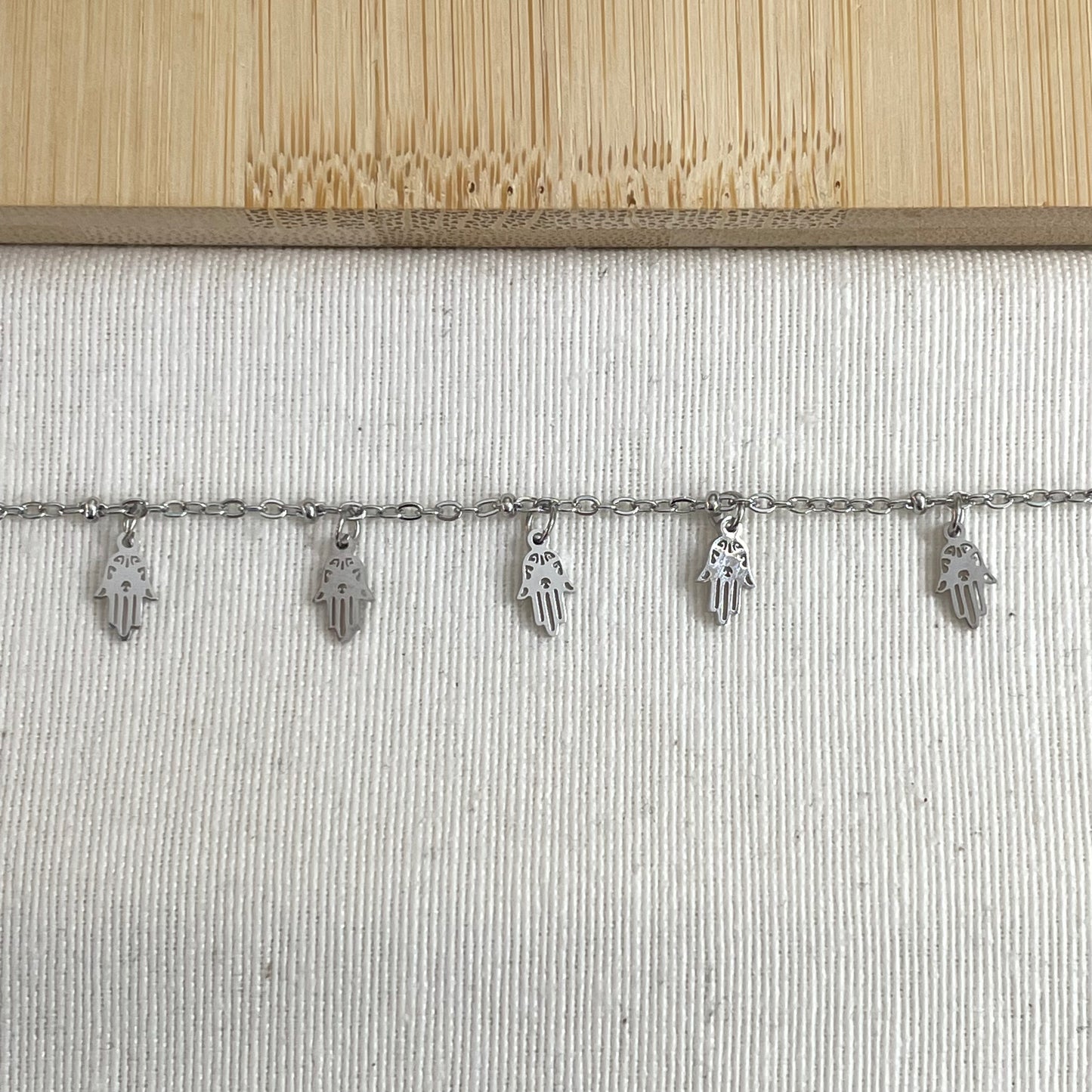 PULSERA MINIS MANOS FATIMA - SILVER
