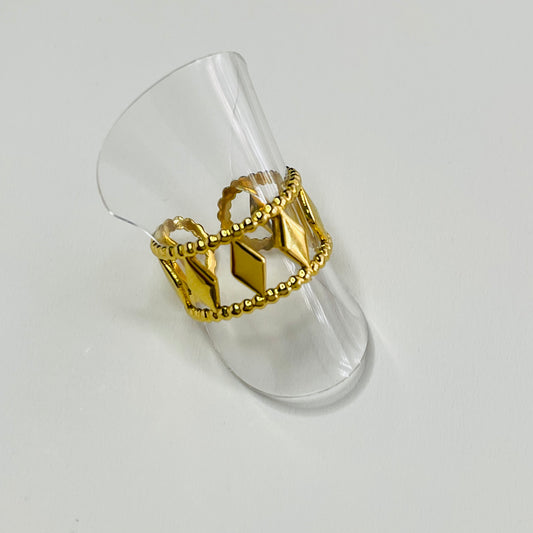 ANILLO ROMBITOS - GOLD