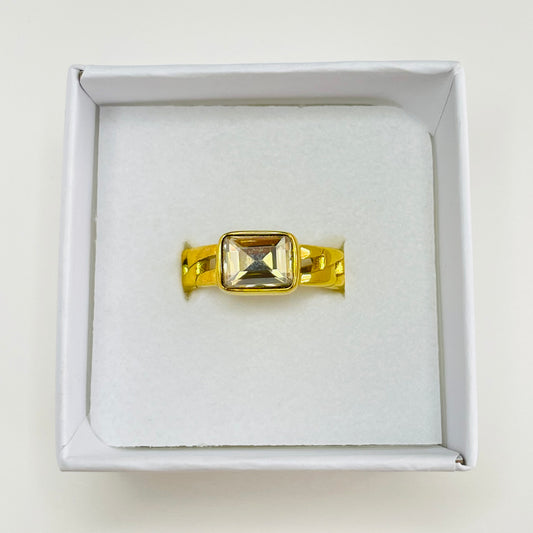 ANILLO ZIRCON - GOLD