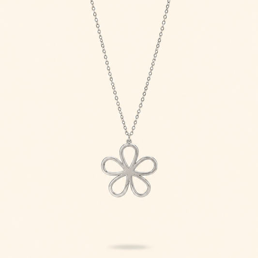 COLLAR FLOR - SILVER