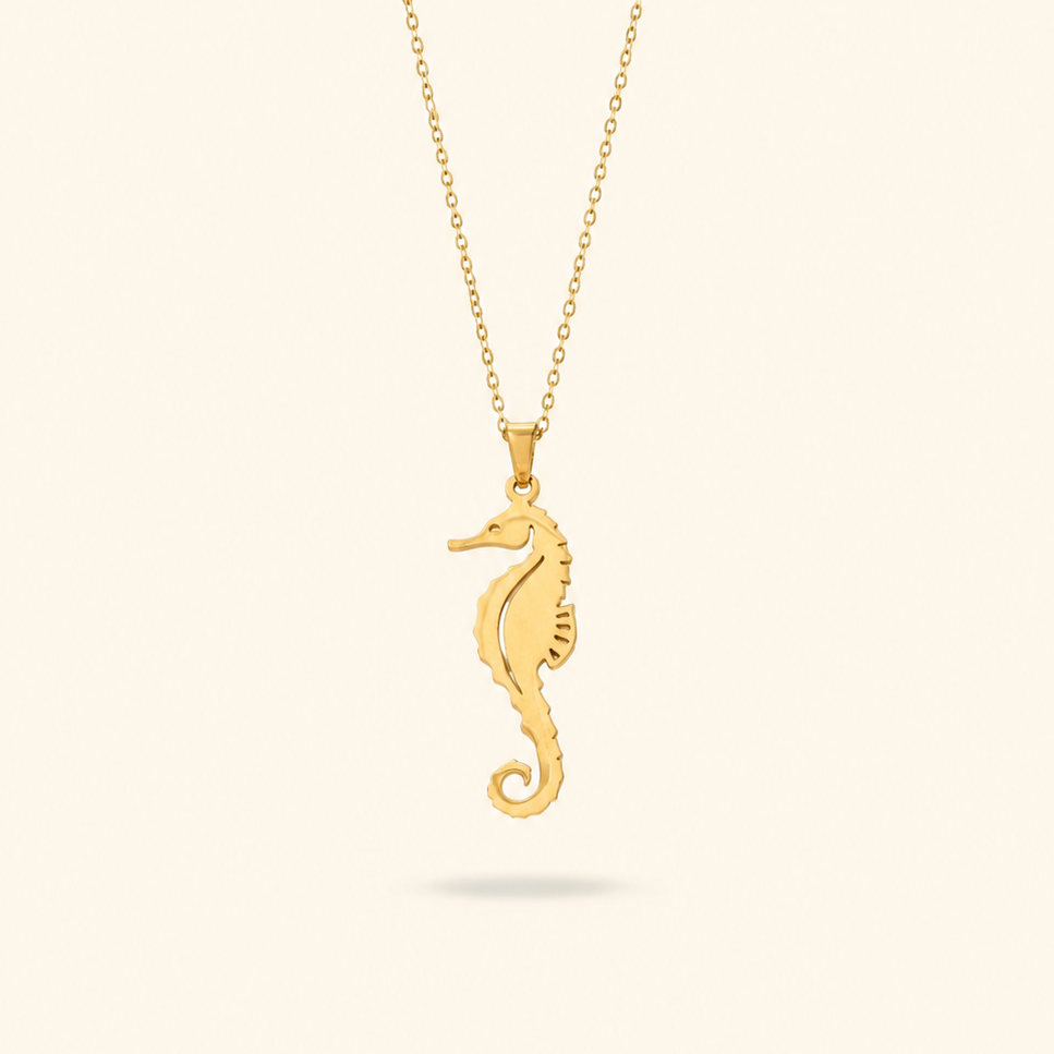COLLAR CABALLITO MAR - GOLD