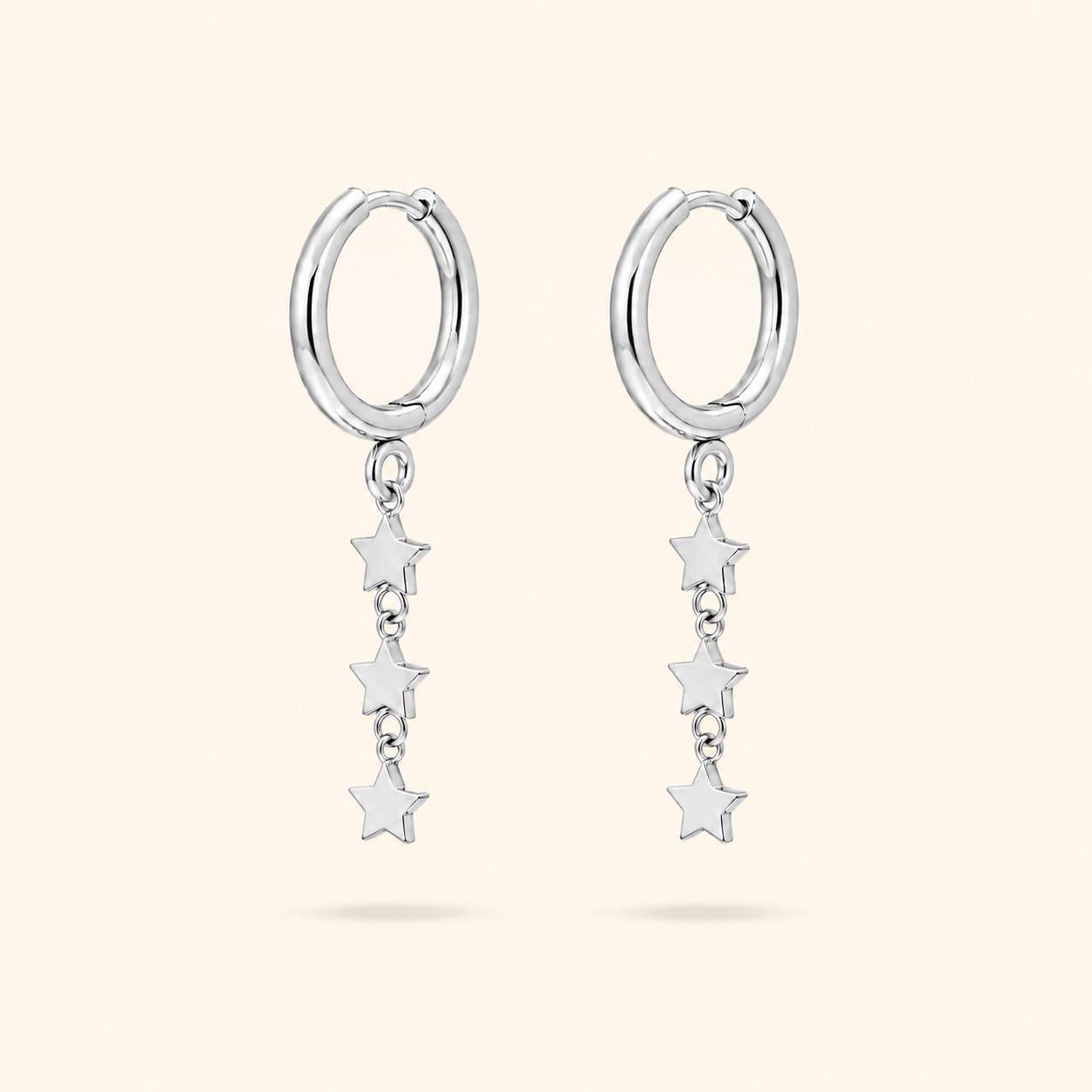 LARGOS ESTRELLAS MINI - SILVER