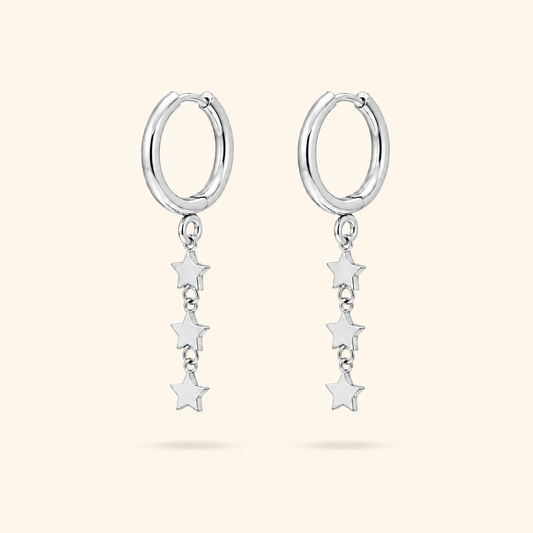 LARGOS ESTRELLAS MINI - SILVER