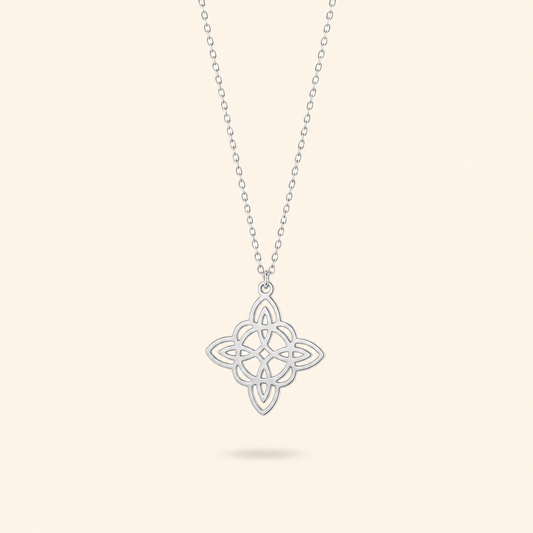 COLLAR NUDO BRUJA - SILVER