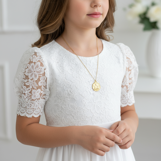 COLLAR MEDALLA ANGEL - GOLD