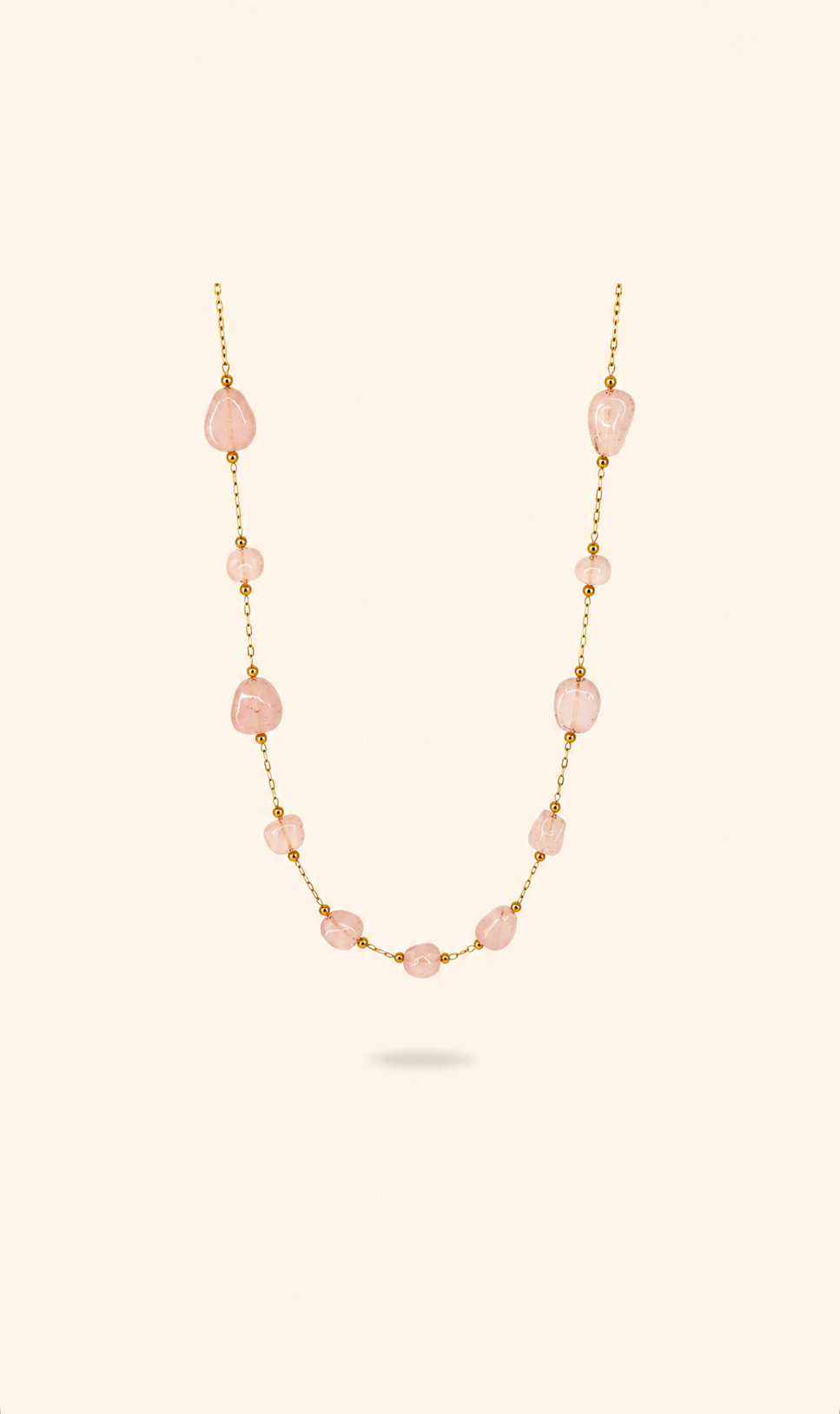 G. CUARZO ROSA - GOLD