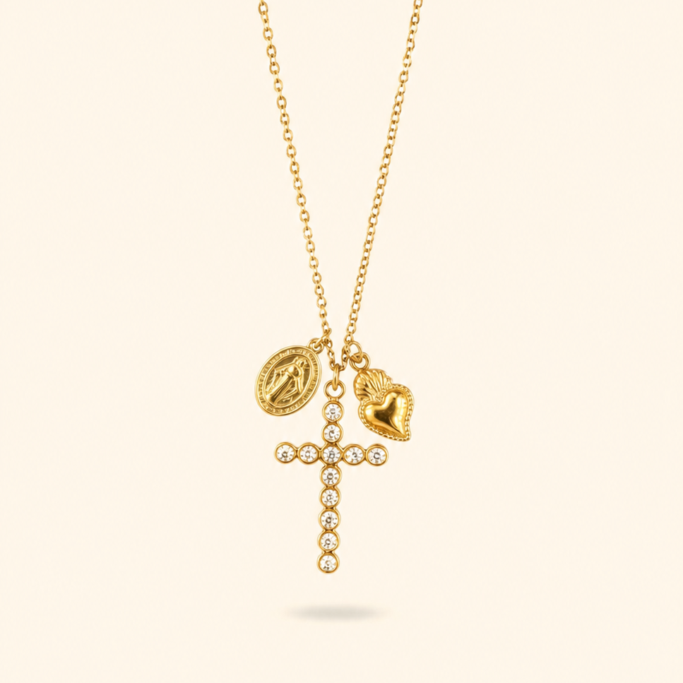 COLLAR CRUZ CORA - GOLD