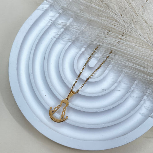 COLLAR SILUETA VIRGEN ROCIO - GOLD