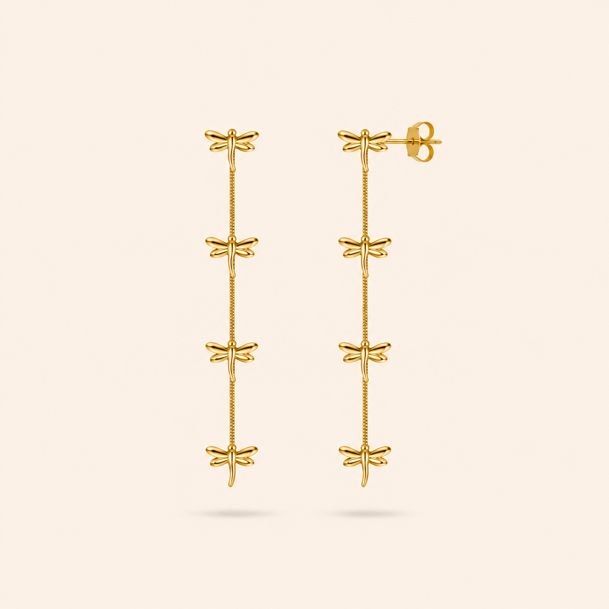 LARGOS LIBÉLULAS - GOLD