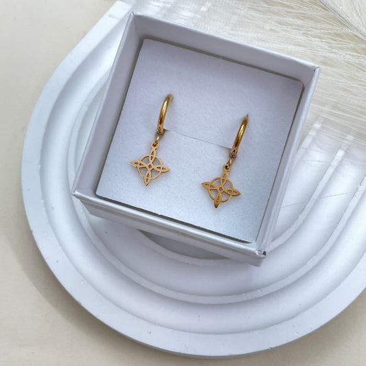 AROS MINI NUDO BRUJA - GOLD