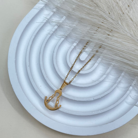 COLLAR SILUETA VIRGEN ROCIO - GOLD