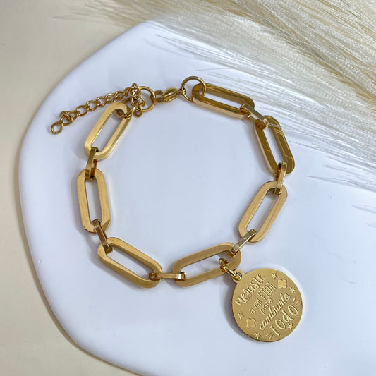 PULSERA ESLABONES LLEGASTE - GOLD