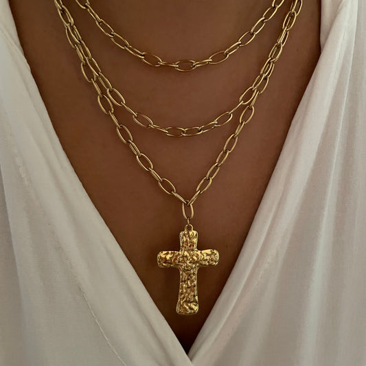 COLLAR TRINITY - GOLD