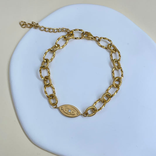 PULSERA OJO ZIRCON - GOLD