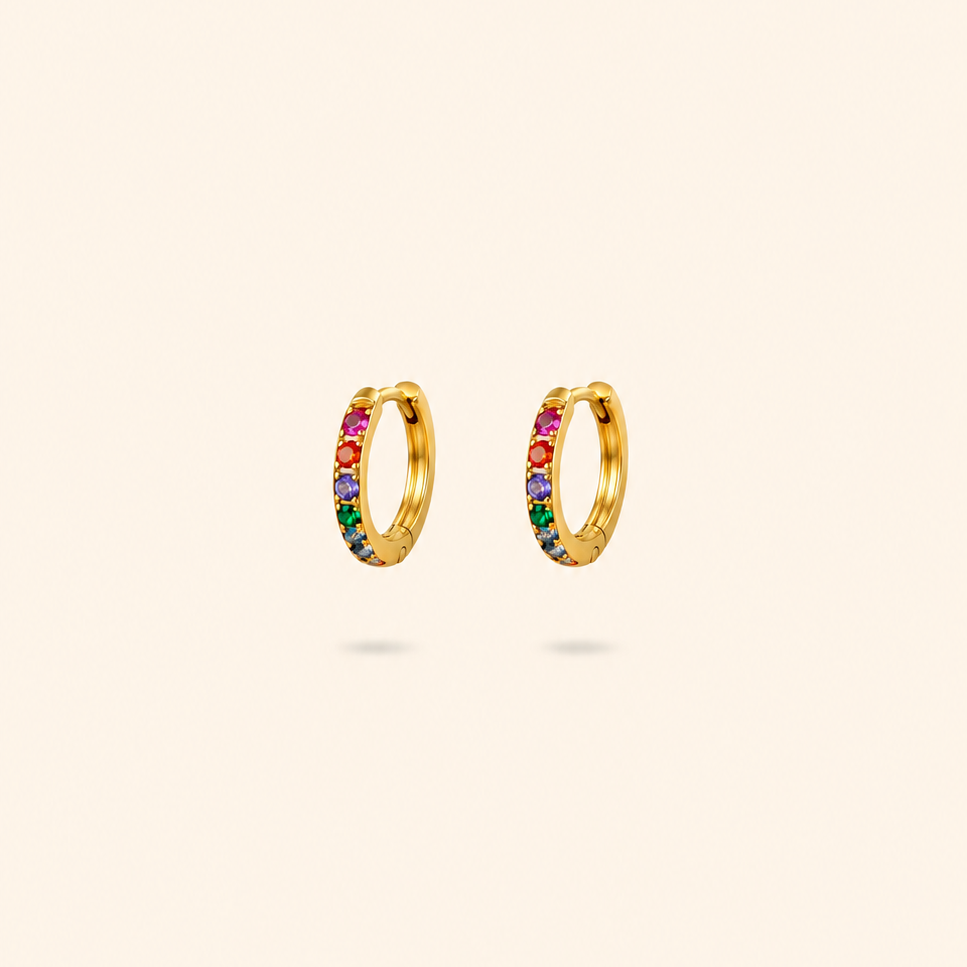 AROS MINI ZIRCON COLOR - GOLD