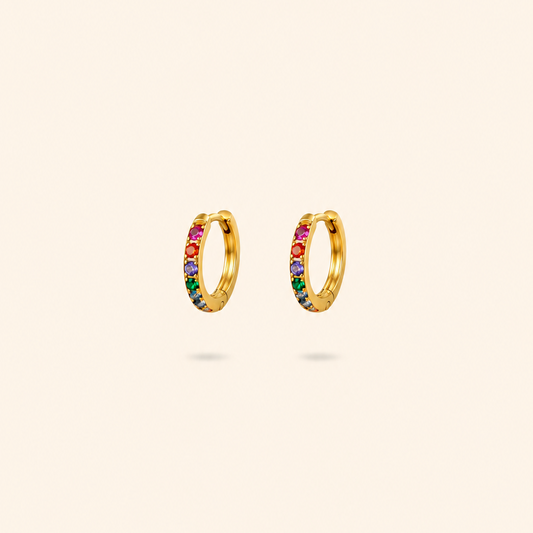 AROS MINI ZIRCON COLOR - GOLD