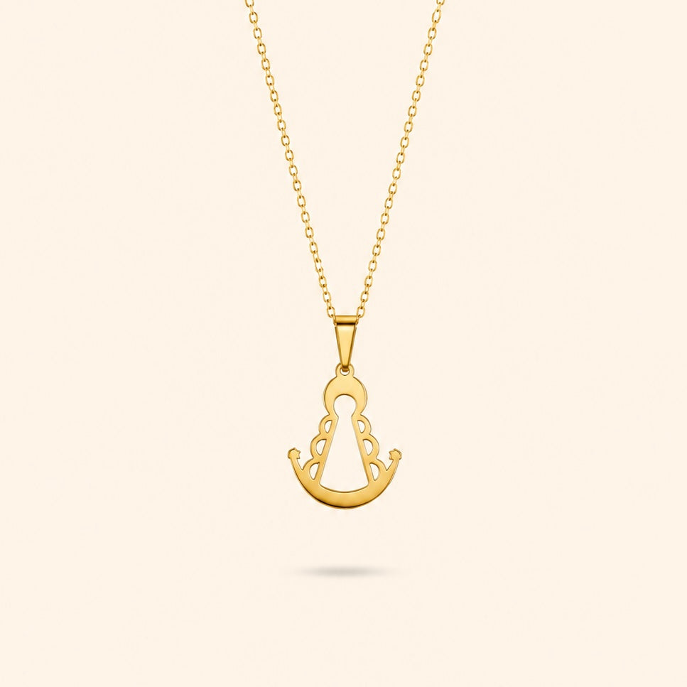 COLLAR SILUETA VIRGEN ROCIO - GOLD