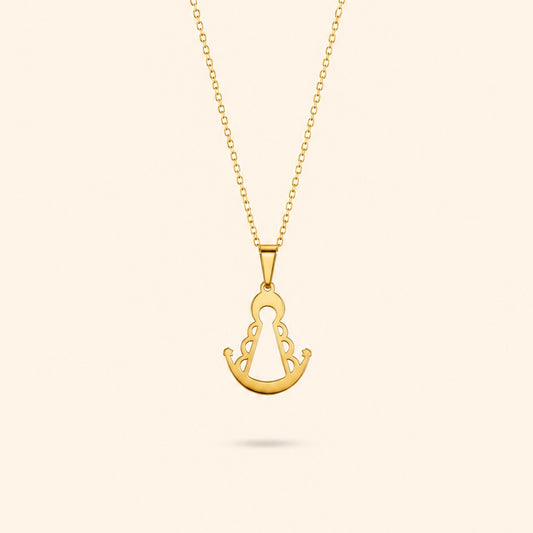 COLLAR SILUETA VIRGEN ROCIO - GOLD