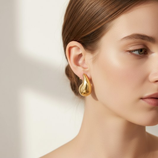 PENDIENTES GOTAS M - GOLD