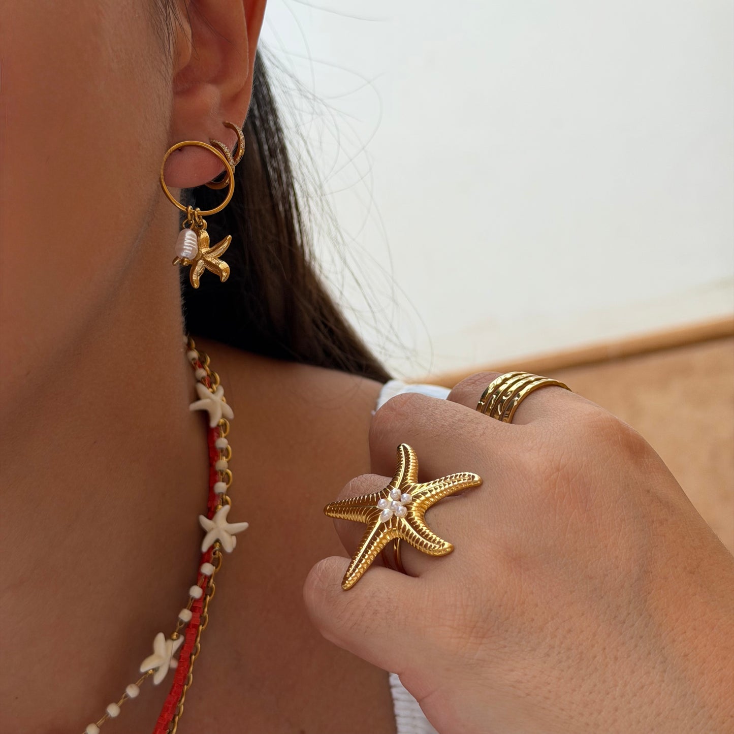 PENDIENTES MAR - GOLD