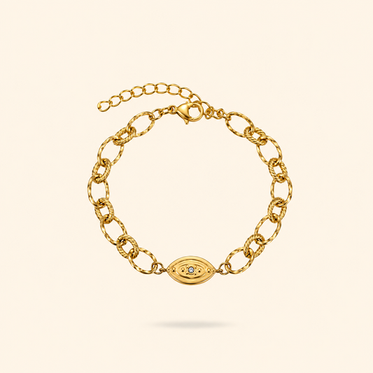 PULSERA OJO ZIRCON - GOLD