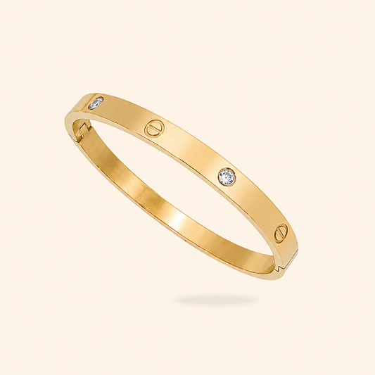 PULSERA RÍGIDA BRILLO - GOLD