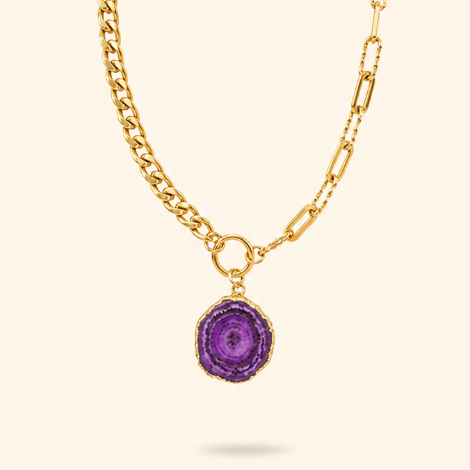 COLLAR AMATISTA - GOLD