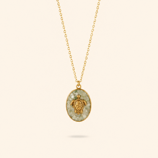COLLAR TORTUGA MEDALLA - GOLD