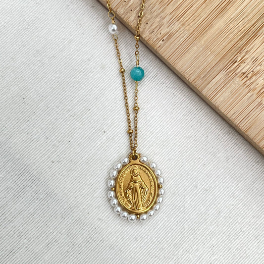 COLLAR VIRGEN MILAGROSA - GOLD