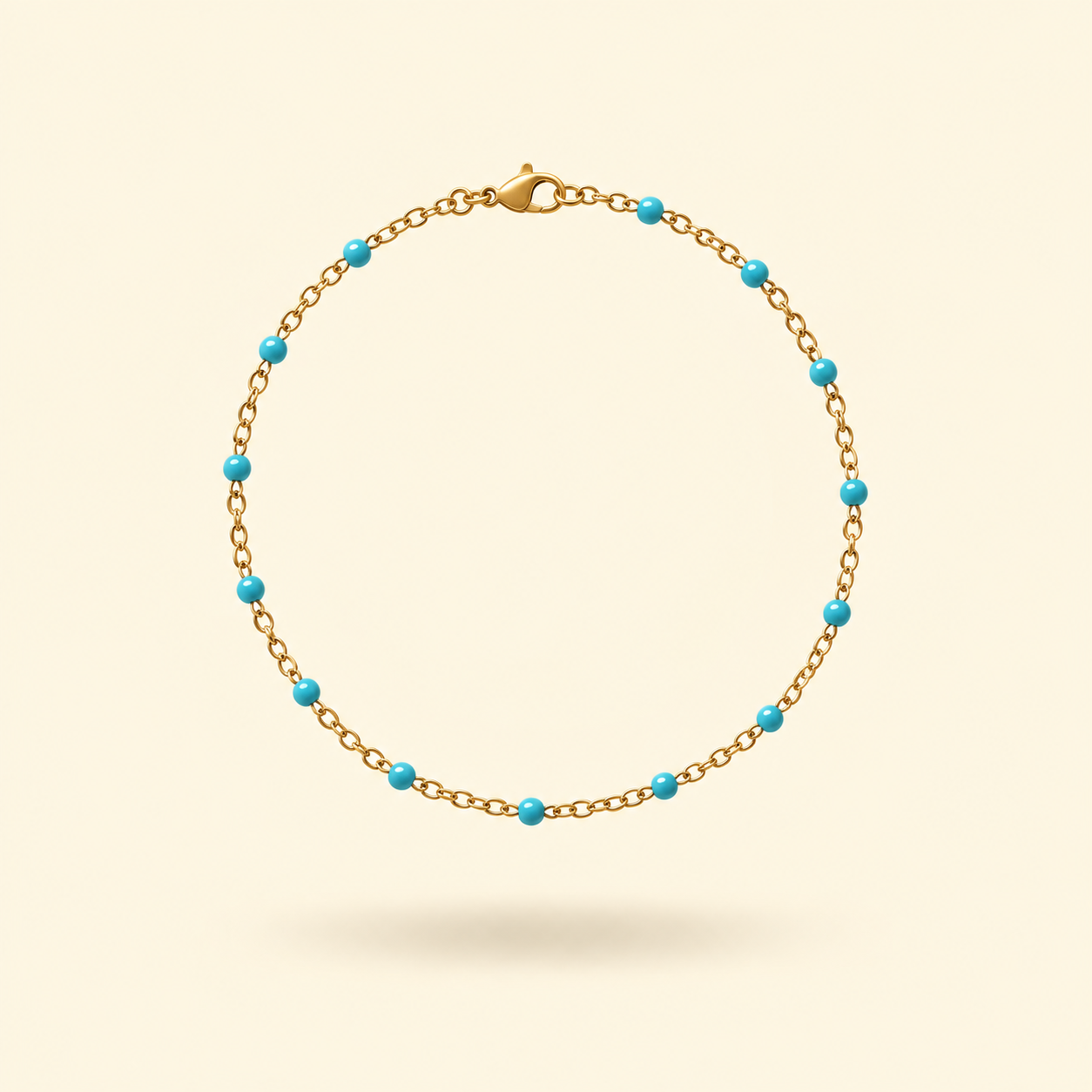 PULSERA ROSARIO COLOR - GOLD