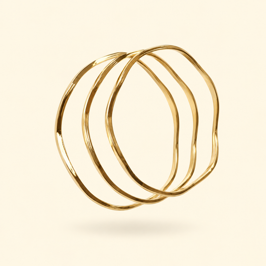 PULSERA TRIPLE ONDA - GOLD