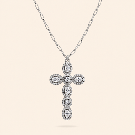 COLLAR CRUZ GINA - SILVER