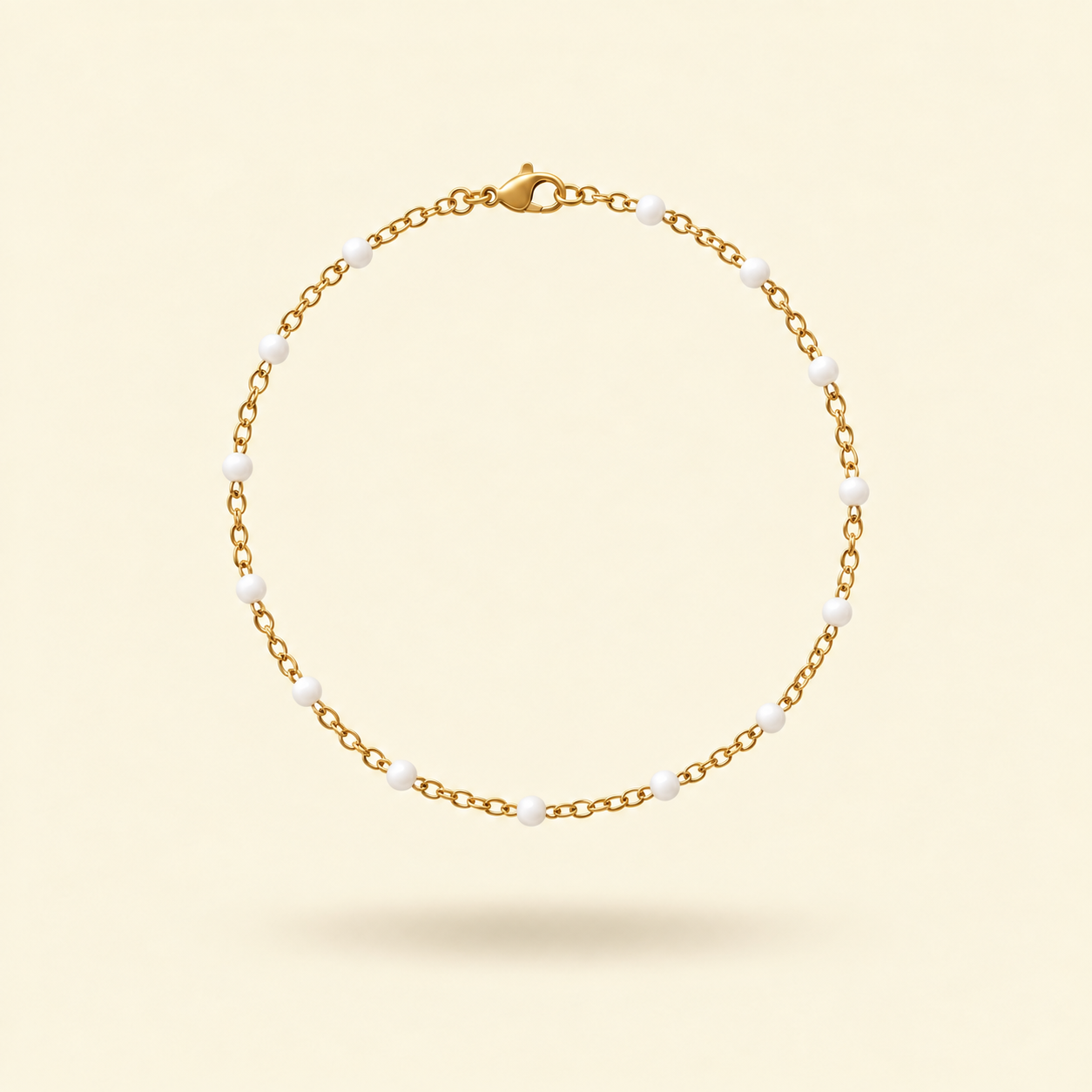 PULSERA ROSARIO COLOR - GOLD