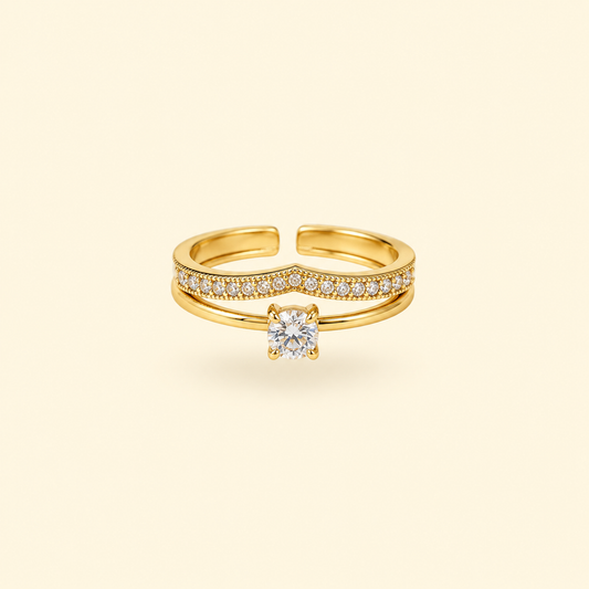 ANILLO SOLITARIO CORONADO - GOLD
